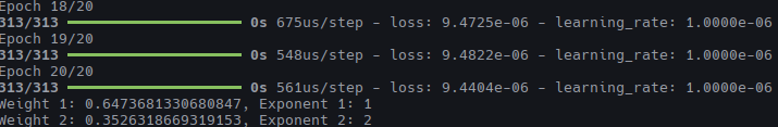 Regression result